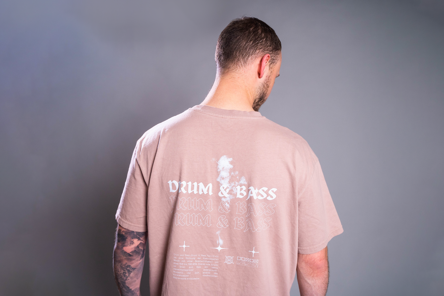Drum & Bass Oversized T-Shirt Dusk Rose Edition
