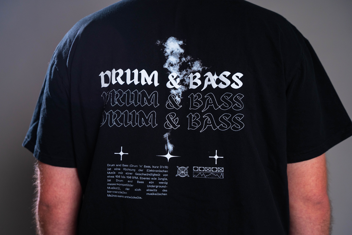 Drum & Bass Oversized T-Shirt Black Edition